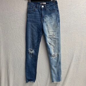 Levi's Kids Blue Distressed Skinny Jeans